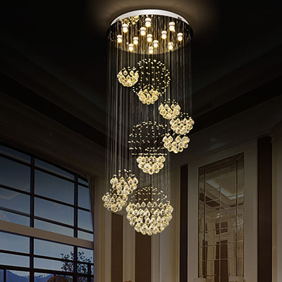 Modern K9 crystal Chandeliers Lights Fixtures Modern crystal Lamp for Living Room Indoor Decoration glede Lighting