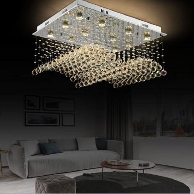 Crystal raindrop Chandelier Lighting Fixtures Cystal Lustres de Cristal Decorated Chandeliers for Home Living Room dining room