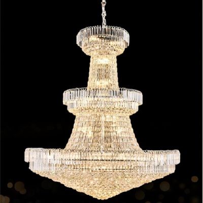 Luxury crystal chandelier for hotel hall Villa big chandelier lighting pendant lamp Indoor Decorated Lamp