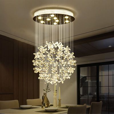 Modern crystal chandelier for living room crystal pendant lamp for dining room bedroom