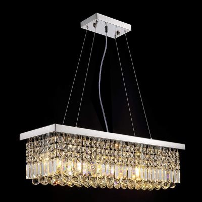 Modern crystal drop wire lighting crystal dining pendant lamp for living room dining room