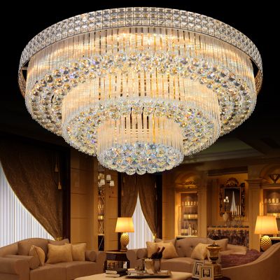 Luxury K9 crystal ceiling lighting big Crystal chandelier for living room and villa 