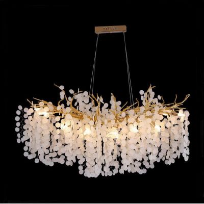 Postmodern Luxury Crystal Glass Chandelier lighting for Bedroom Crystal pendant lighting glass Chandelier